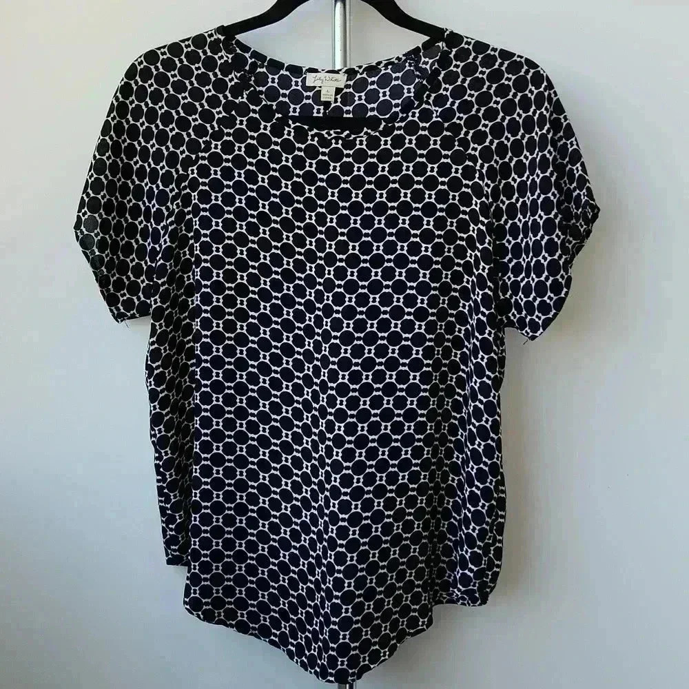 Lily White Top Black Blouse